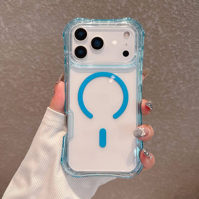 跨境热销适用苹果17 Pro max手机壳定制磁吸美腰三合一防摔手机壳|undefined