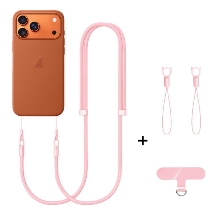 XDcase cuerda de poliéster de 7 mm Doble hebilla ajustable cables de teléfono móvil para cualquier caso de teléfono móvil