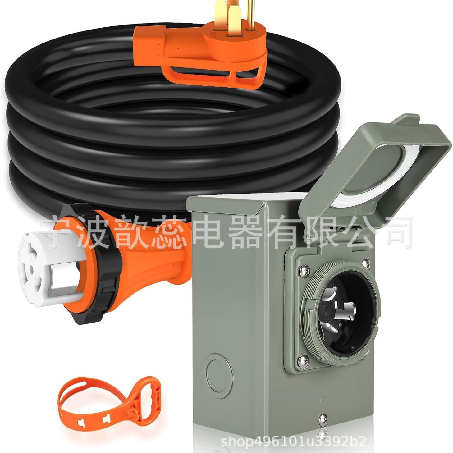 NEMA14-5050PtoSS2-50R发电机到房屋SS250P进线盒房车充电线15FT