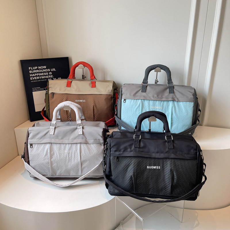 Bolsa de viaje corto de gran capacidad bolsa de equipaje expandible bolsa deportiva de ocio bolsa de ejercicios de mujer separación seca y húmeda mochila