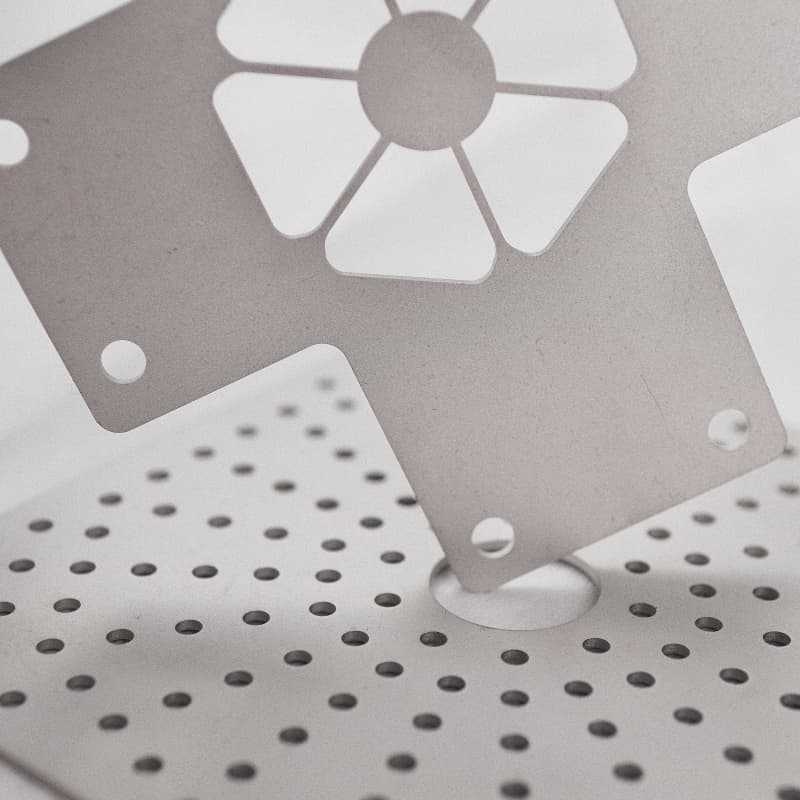 长善 精密激光切割 不锈钢多孔板冲孔 圆孔扇形孔加工