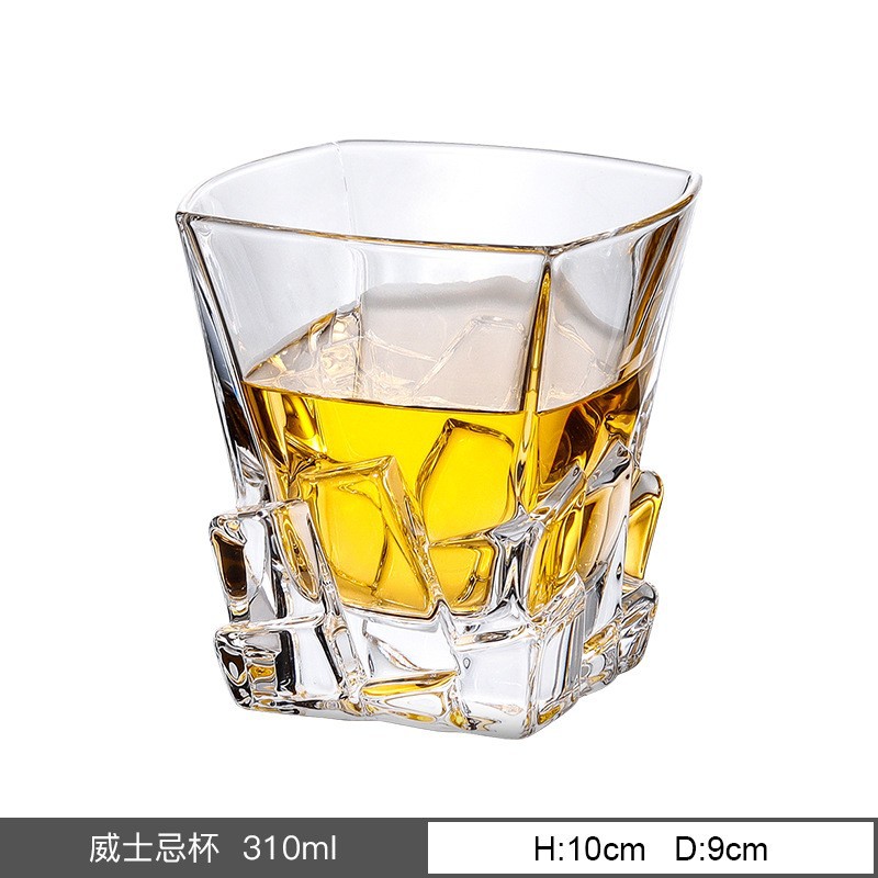 Taza de cristal de importación checa taza de whisky de alta gama ligeramente lujoso barril de vino doméstico taza de vino al por mayor personalizada image 8