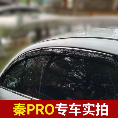 Rain shield — visor, Song L, F3, Tang - 4-pieces-qin-pro-all-versions-electroplated-bright-strips