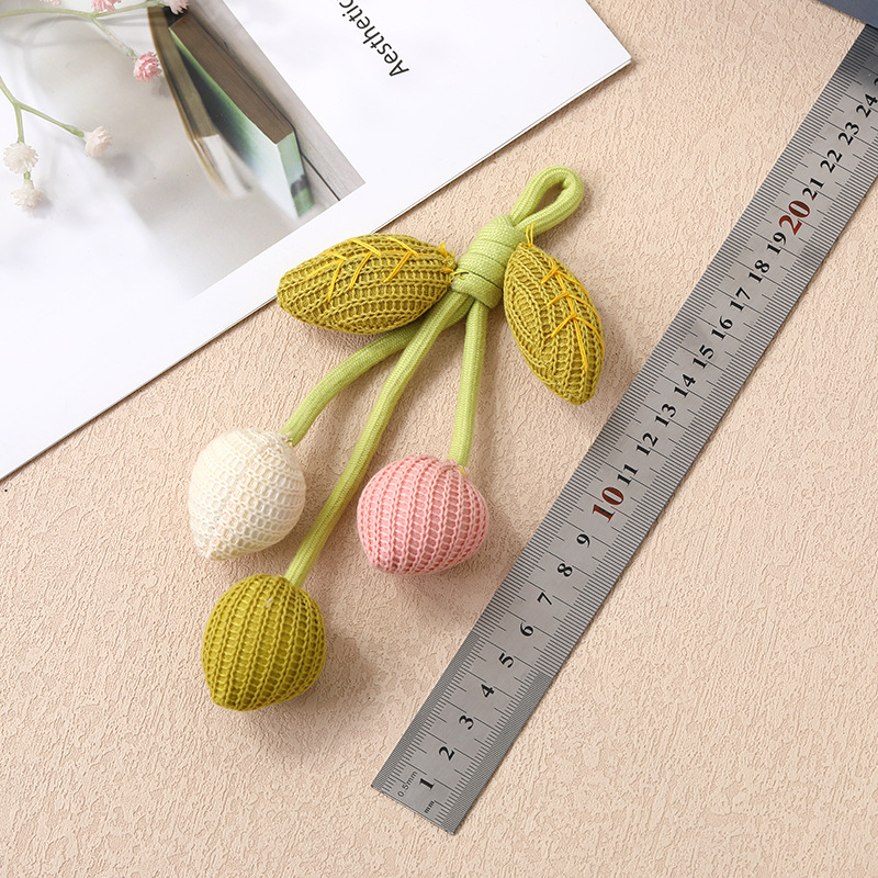 Chinese Style Fabric Hand-Woven Contrasting Color Flower Brooch Jewelry Clothing Shoes and Hats Curtain Pins Pendant Accessories