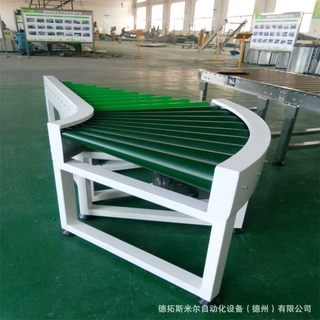 滚筒输送线皮带传送带90度转弯机套胶滚筒动力滚筒线流水线输送机