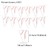 Pennant 12PCS-White Baseball