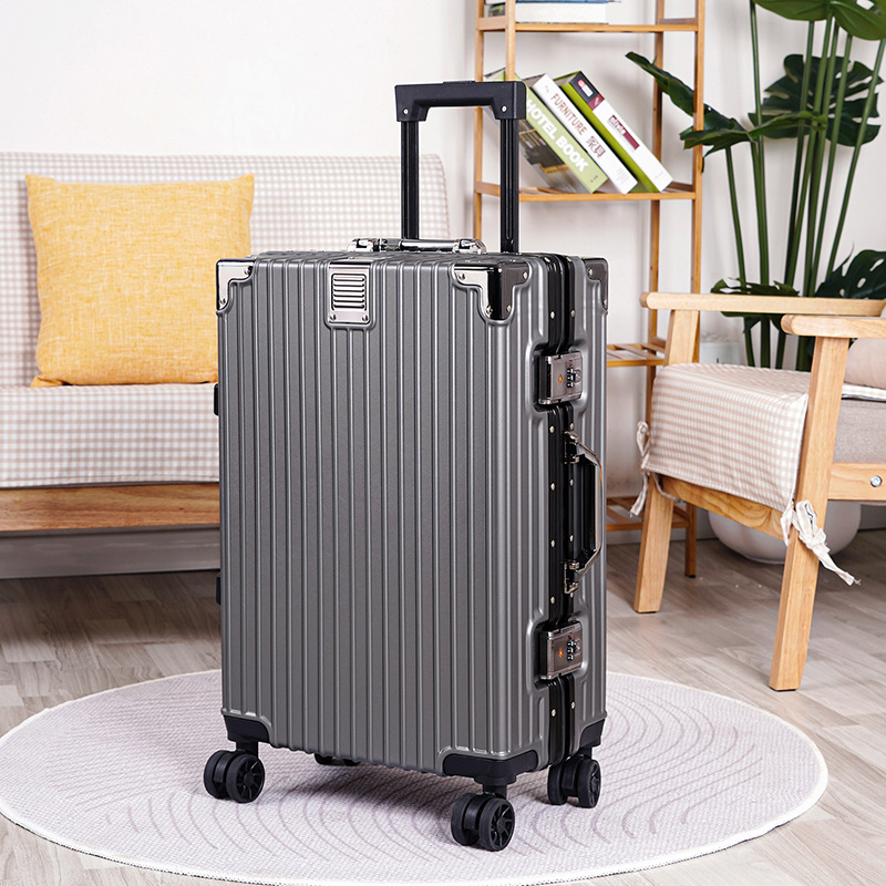 Japón y Corea del Sur de 20 pulgadas caja de cifrado de mujer cajas de tracción de gran capacidad maleta de embarque de negocios hombres y mujeres maletas de viaje maletas