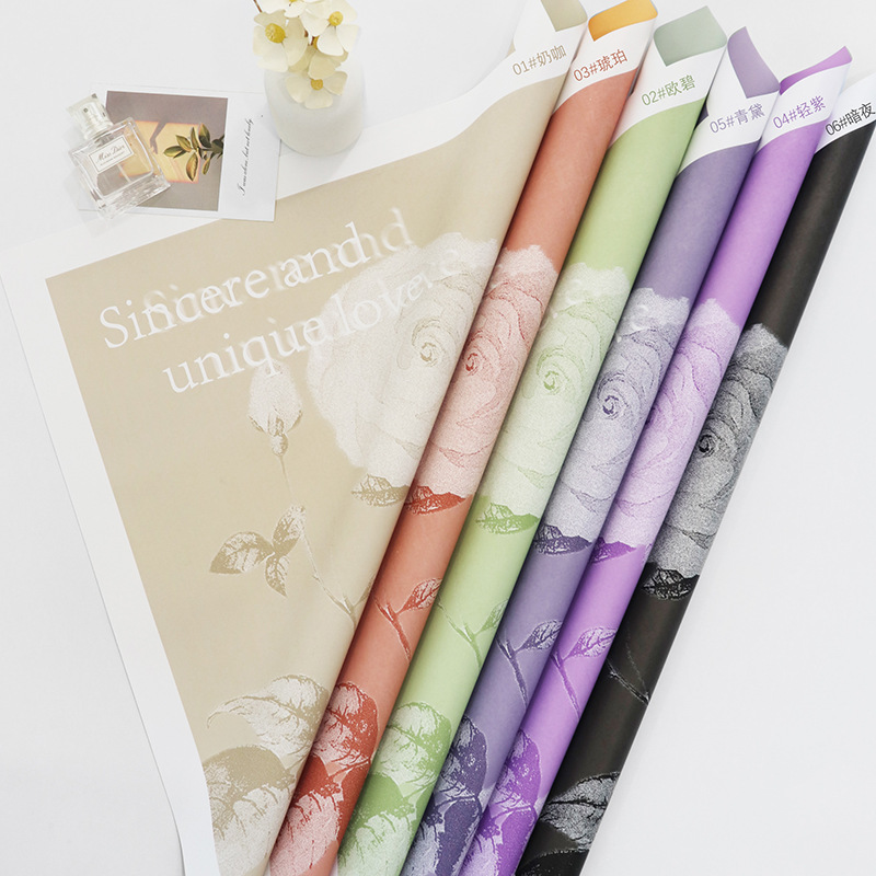 Fábrica de fiestas de flores transfronterizas nuevo papel de embalaje de flores florista ramo de flores papel de embalaje de regalos papel de embalaje de flores