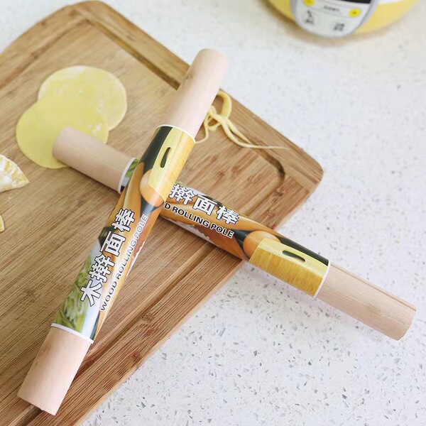 Household Rolling Pin Rolling Pin Solid Wood Dumpling Skin Small Rolling Pin Baking Tools Flour Stick Roller