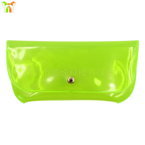 Sugarcane Color PVC Sunglasses Case Transparent Sunglasses Lightweight Sunglasses Packaging Box Sunglasses Bag Jelly Sunglasses Bag