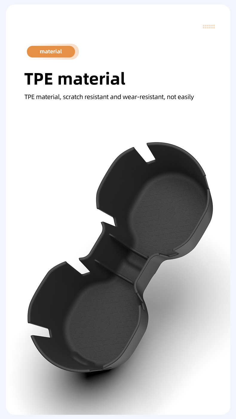 Suitable for 25 Volvo EX90 models, central console cup holder protective anti-slip mat, car-specific interior modification accessories
