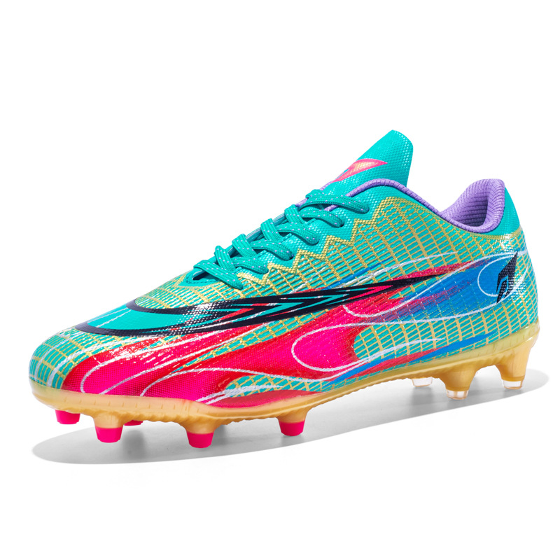 2023 nuevos zapatos de fútbol de los hombres AG uñas rotas con cordones TF zapatos de entrenamiento de uñas largas zapatillas de deporte de fútbol de baja altura zapatos de competición deportiva