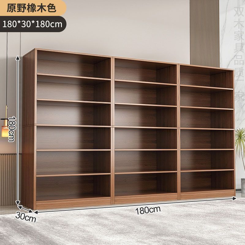 【고밀도 MDF - 통판 조립형】 클래식 북미산 블랙 월넛 색상 180*30*180cm