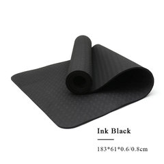 Thickened and Widened Yoga Mat for Men, Non-Slip Fitness Jump Rope Sound Insulating Shock Absorbing Home Mat