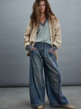 A 31615 Washed loose straight jeans ˮϴ����ֱͲ��羳��