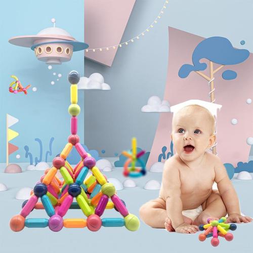 早教儿童玩具百变磁力棒强磁益智磁吸积木拼装魔法棒套装厂家批发