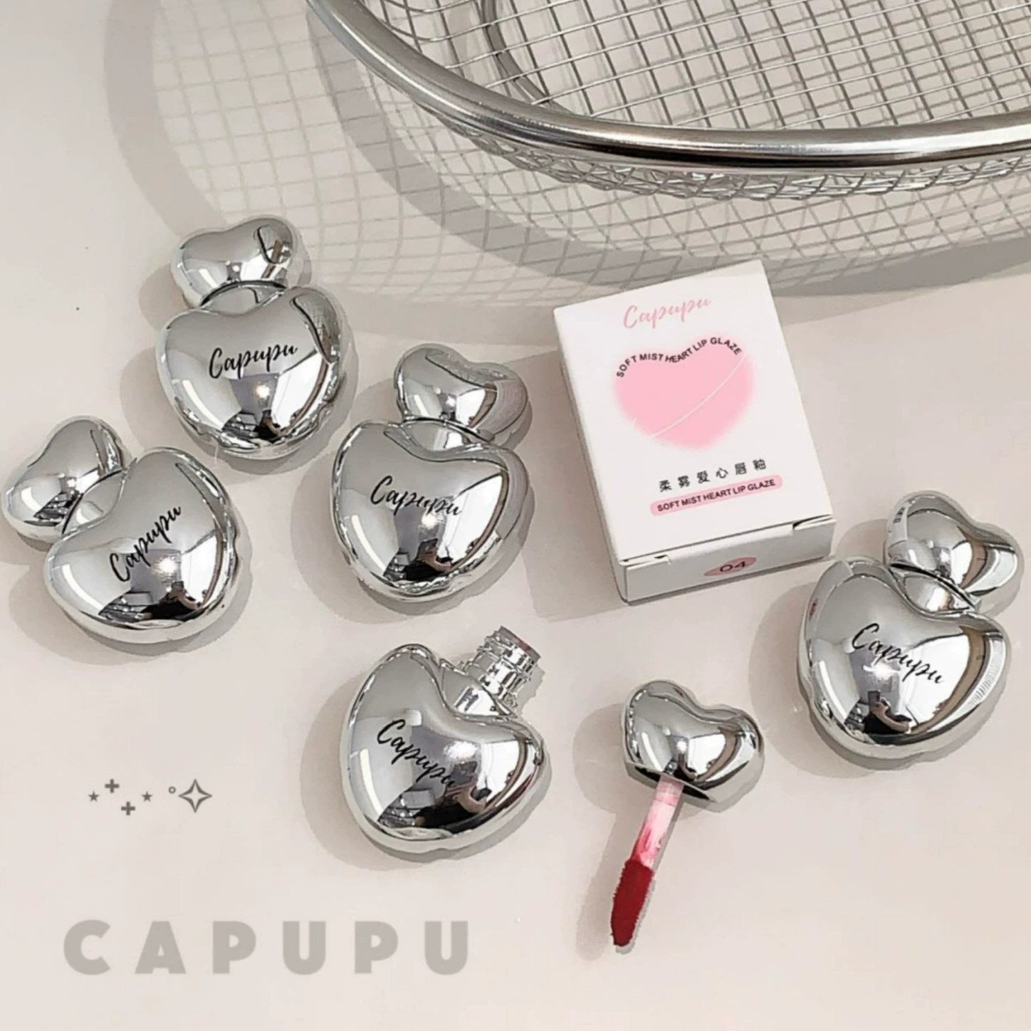 Cute matte lip gloss, lipstick, translucent shading, optics, for every day