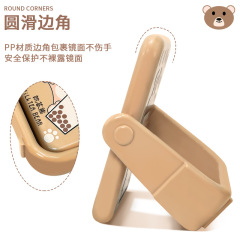 摺疊鏡子單面台式梳妝化妝鏡小高顏值便攜學生宿舍辦公室桌面家用