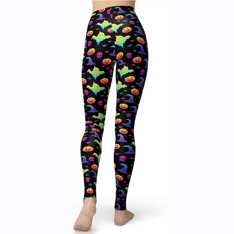 Abbigliamento da donna multicolore stampato slim fit fianchi sollevamento snellente grandi dimensioni corsa yoga fitness leggings_voghion.com