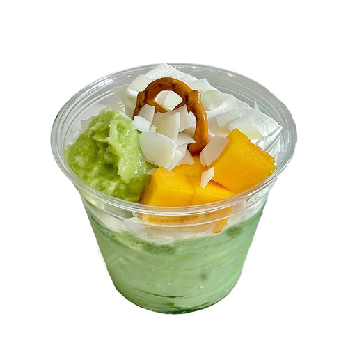 Cold brew yogurt cup disposable ice cream fruit cake oatmeal pudding transparent packaging cup