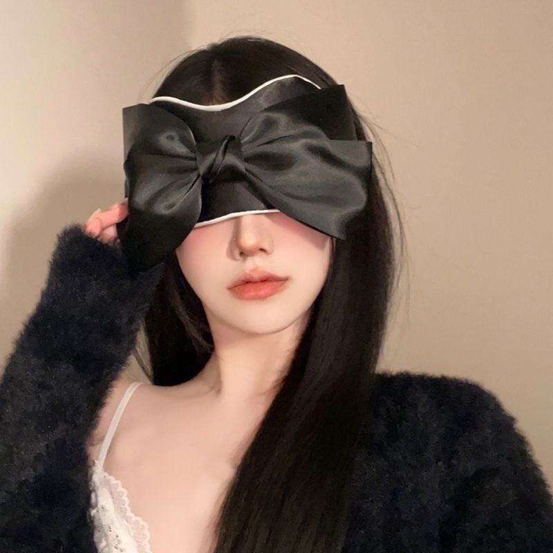 フェアリースタイルかわいい女の子大きなリボンアイマスク女神シルク昼寝サンシェード写真アーティファクト睡眠シェーディング女性|undefined