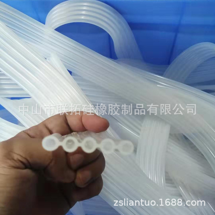 单排多孔硅胶气管套管 内径5外径8颜色长度可选 来图来样硅胶排管