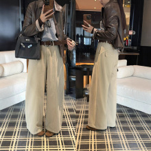 过冬牛裤~25冬季美式复古弯刀裤 加绒加厚保暖舒适高腰百搭牛仔裤