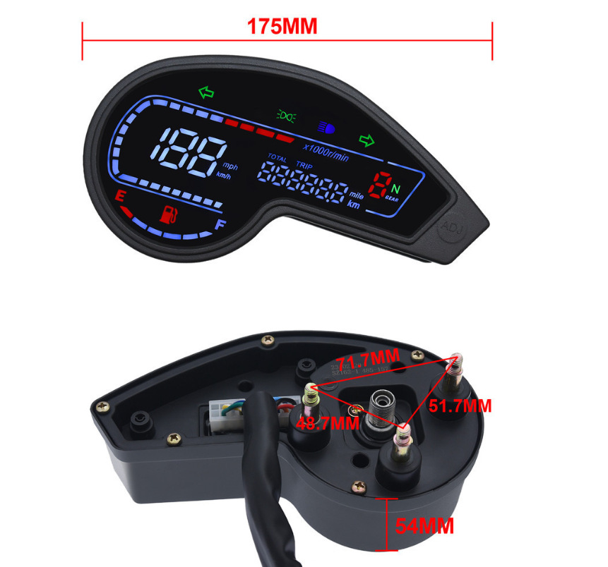 South America's Best-Selling Off-Road Vehicle Dm200 Digital Code Meter Xr190L Crm250 Zanyu 150 Gy200 Digital Meter