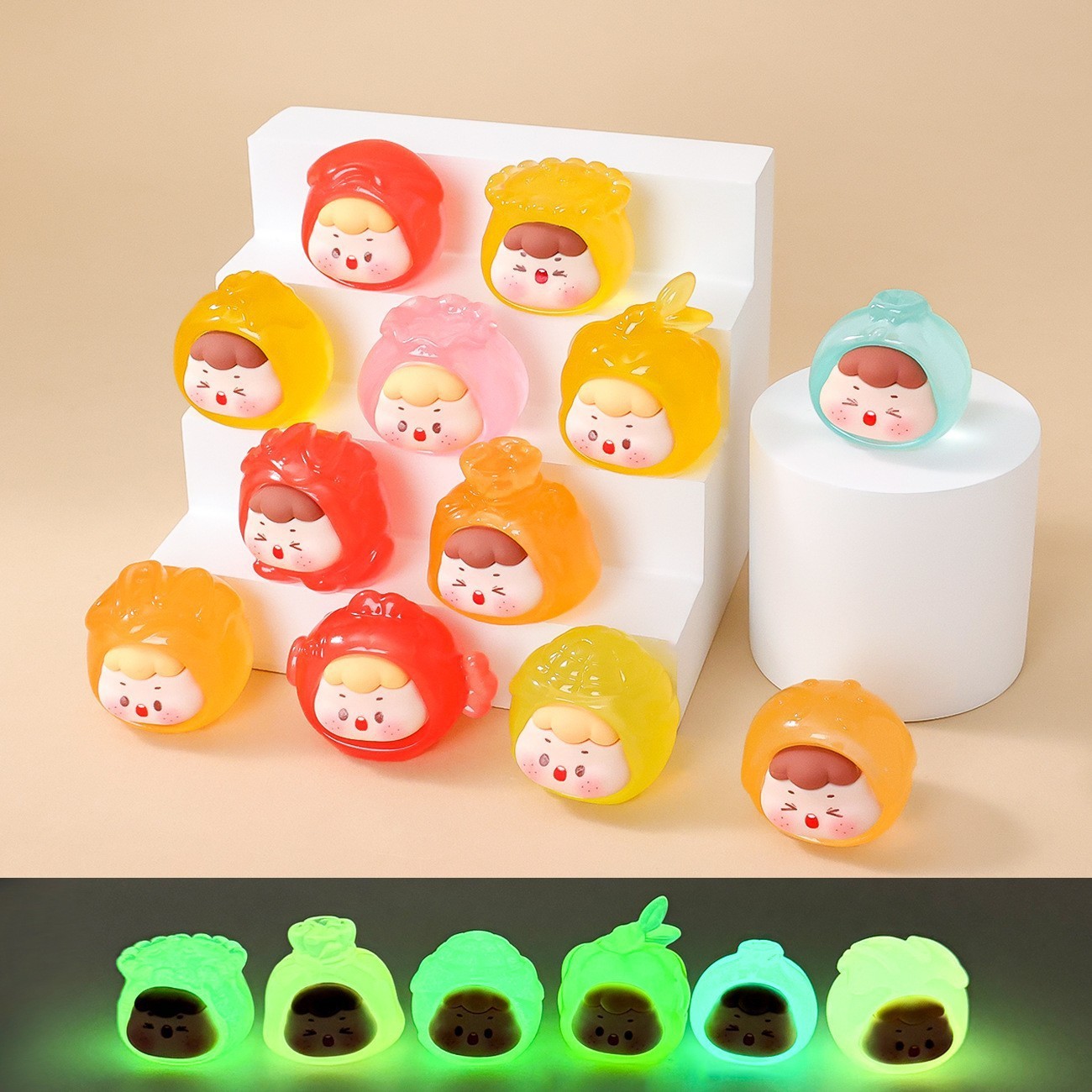 야광 12가지 맛있는 귀여운 품목 [단일 가격]