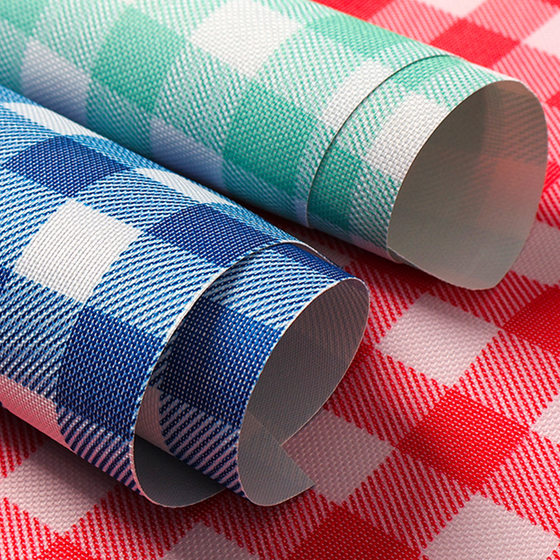 Europe and the United States cross-border Oxford plaid fabric picnic mat waterproof moisture-proof mat raw materials 600d outdoor tent polyester fabric