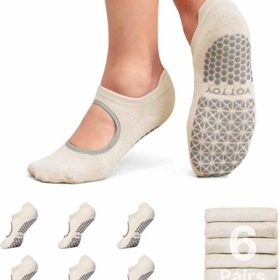Amazon's Same Style Women's Pilates Socks, Double Breathable, Enhanced Grip, Non-Slip Yoga Socks, Durable and Suitable for Home Use Amazon's Same Style Women's Pilates Socks, Double Breathable, Enhanced Grip, Non-Slip Yoga Socks, Durable and Suitable for Home Use