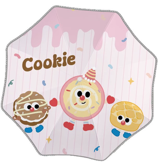 Cartoon safe retroreflective umbrella for elementary school students, UV protection