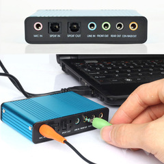 USBサウンドカード7.1光ファイバサウンドカード精巧ポータブルUSBコンピュータ外付けサウンドカードミックスkサウンドカードUSB5.1