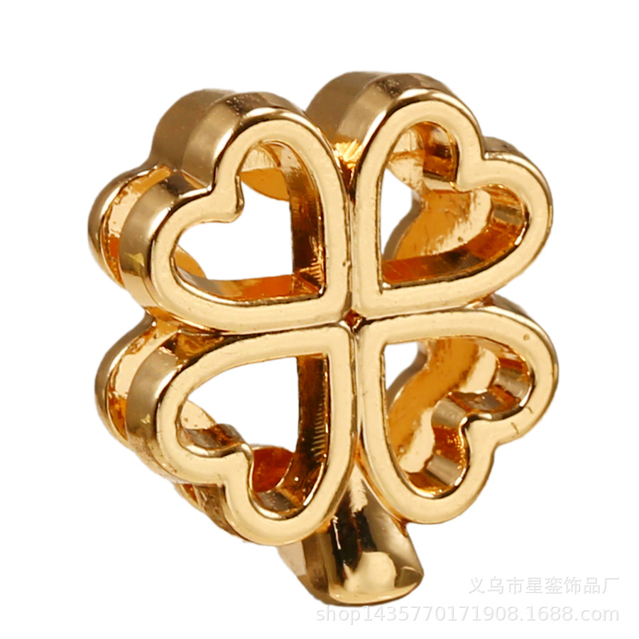 2*10mm長方形の穴の金色のアルファベットのビーズのネットの身の回りの腕時計のブレスレットのdiyの名前のばらの部品