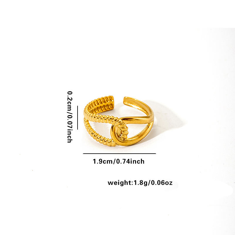 Open Rings Classification Wholesale Jewelry Elegant Human Face Heart Shape Flower Titanium Steel Open Rings