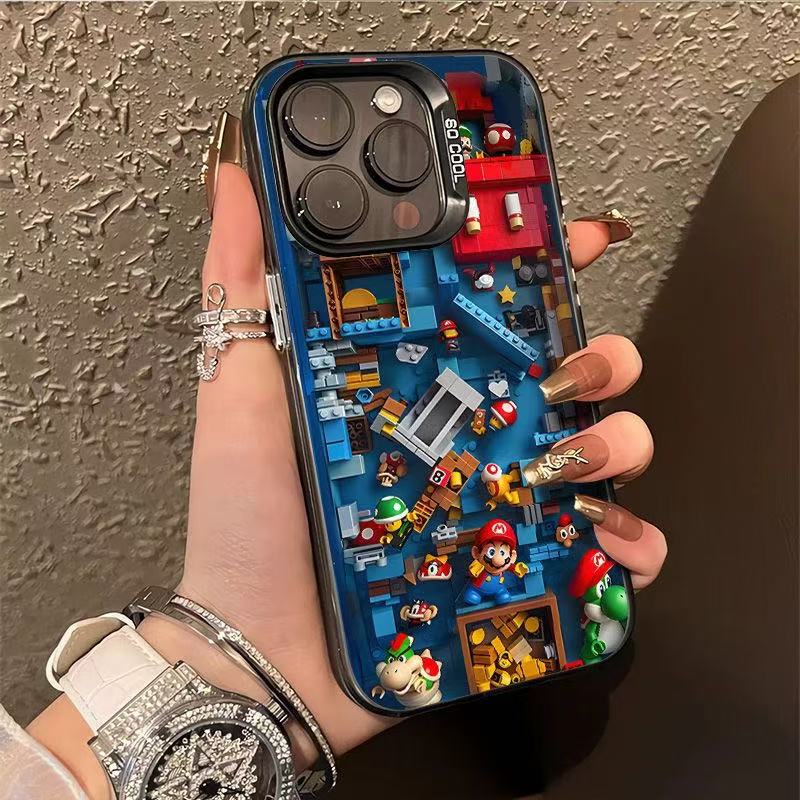 Mushroom Mario Is Suitable for Apple 17 Promax Phone Case, Vitality Case, iPhone 16, Ins15/14, European and American Style 13