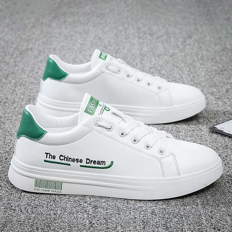 Lightweight Popular Student White Shoes Men's 2024 Spring and Summer New All-match Korean Style Skate Shoes Casual Running sneaker
