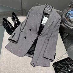カジュアルスーツ通勤スパンコールスーツ気質婦人服高級コート