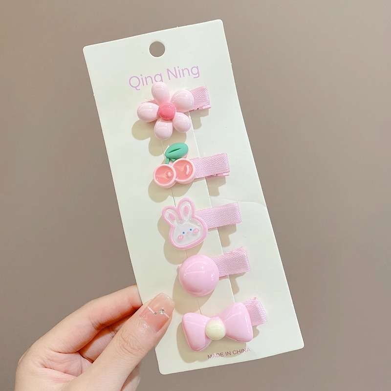 Niños lindos clips de pelo de sudor, clips de pelo de tela para bebés, clips de pelo de bordes laterales, clips de pelo fetal para bebés que no lastimen clips de pelo