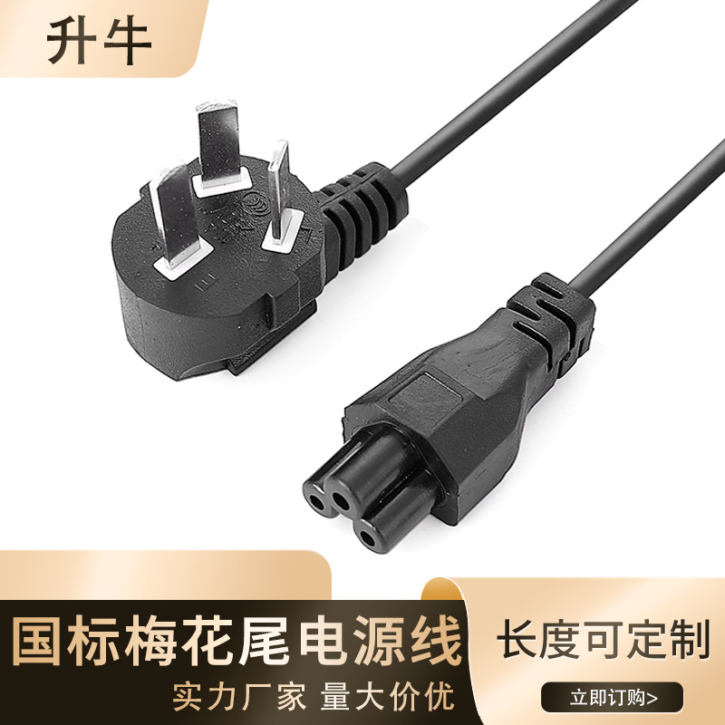 Adaptador Estándar Nacional del aparato electrodoméstico del poder del pequeño del poder del cable eléctrico estándar nacional del enchufe directo del cable eléctrico de la cola del ciruelo del enchufe