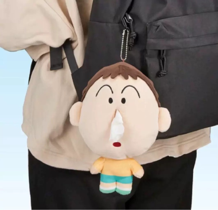 Lindo coche de dibujos animados caja apoyabrazos caja de pañuelos coche creativo colgando caja de pañuelos silla asiento trasero bolsa de tejido