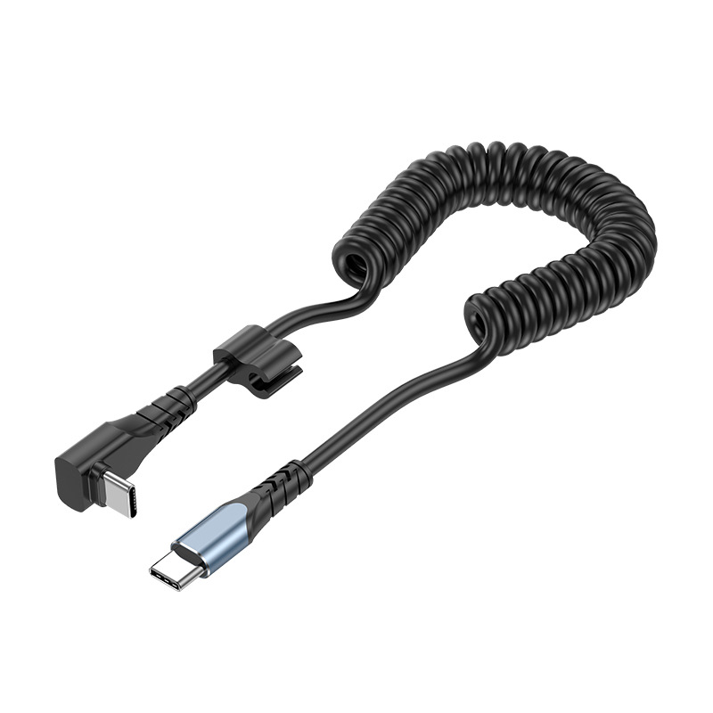 PD cable de datos telescópica primavera TYPE-C cable de carga del coche adecuado para Tesla Model3/Y teléfono móvil cable de carga rápida