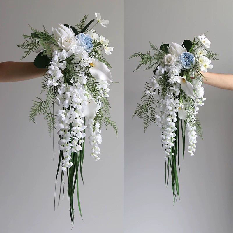 Nature style | 滝の花束 |   花嫁のウェディングドレスの写真撮影の小道具ホームカウンタートップフラワーアート|undefined