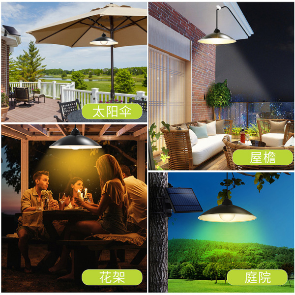 Travel waterproof super bright lights solar-powered for gazebo