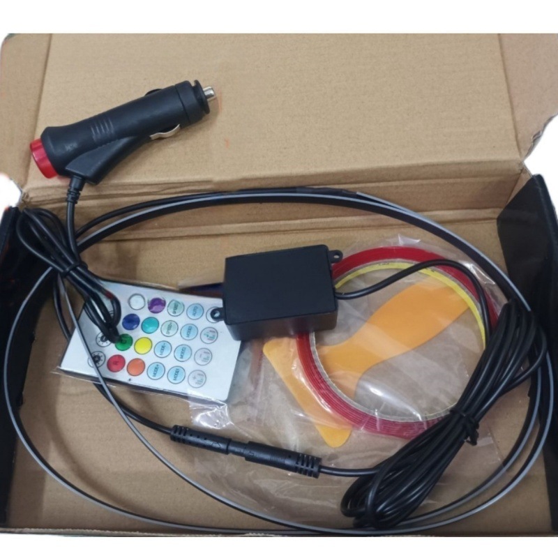 Nuevo USB color mágico faro coche hoja oculta streamer caballo corriendo acrílico LED consola central modificación lámpara