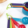 Custom processing 10 Set of parts colour Mixed pack Plastic Graduate Measuring spoon suit Graduation kitchen baking tool wholesale