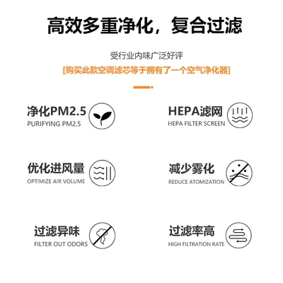 Air conditioning filter of M7 M9 aromatherapy air conditioning