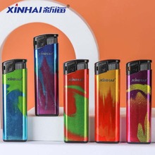 正品新海一次性电子打火机恒流阀ABS塑料高端广告印字LOGO厂家直