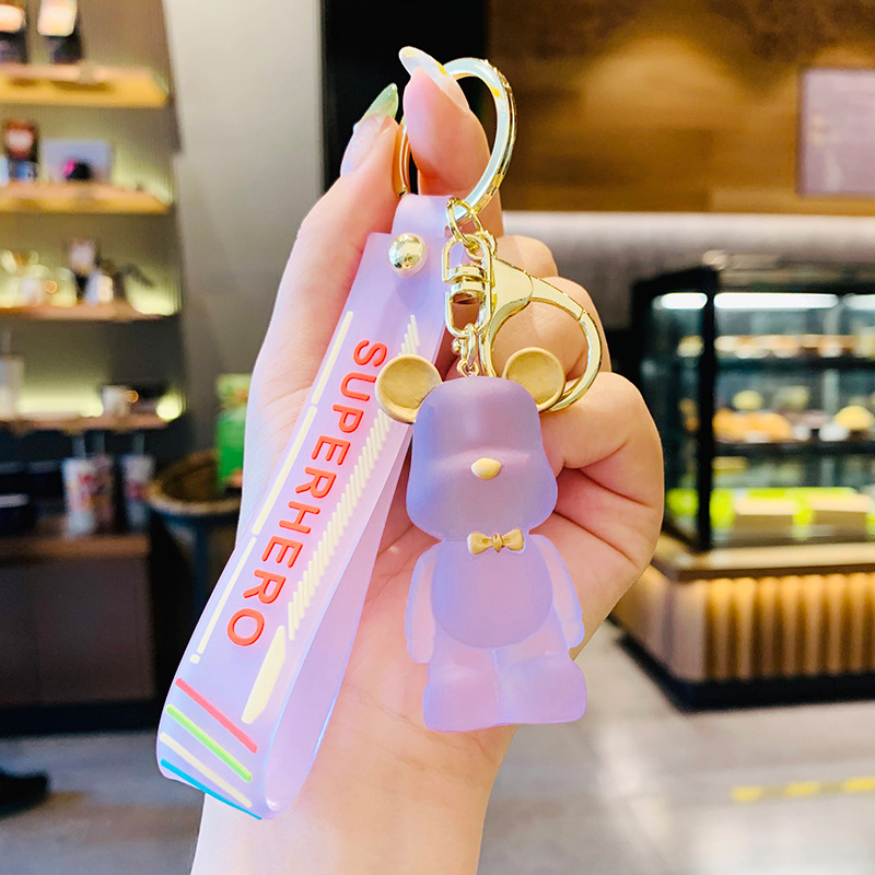 Moda nórdica corbata oso tendencia violenta personalidad llave oso bolsos accesorios accesorios pequeños regalos creativos