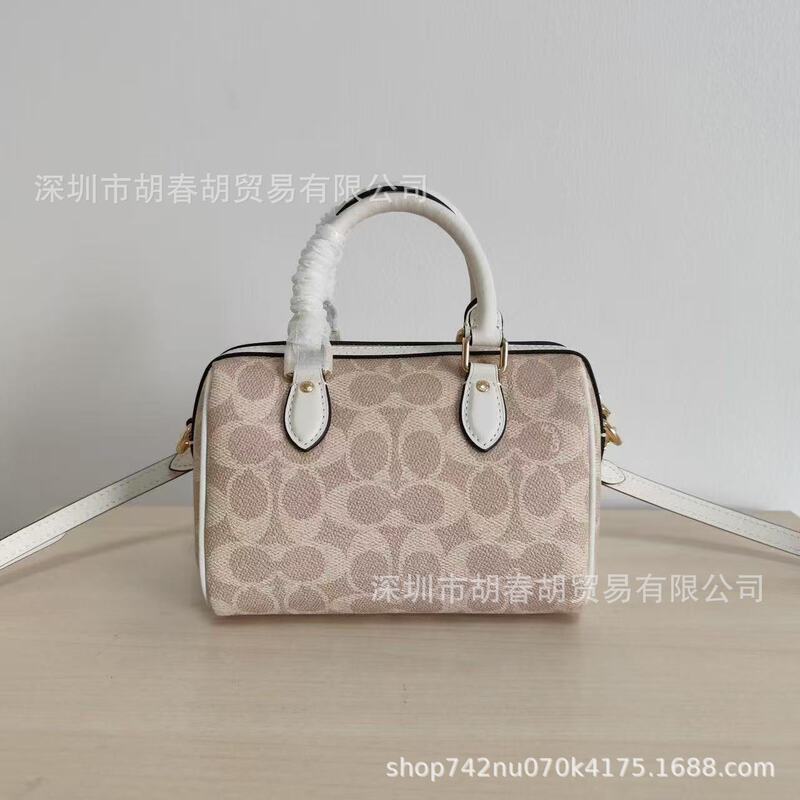 纯原高版本C家新款女包迷你波士顿枕头包老花头层牛皮手提斜挎包|undefined